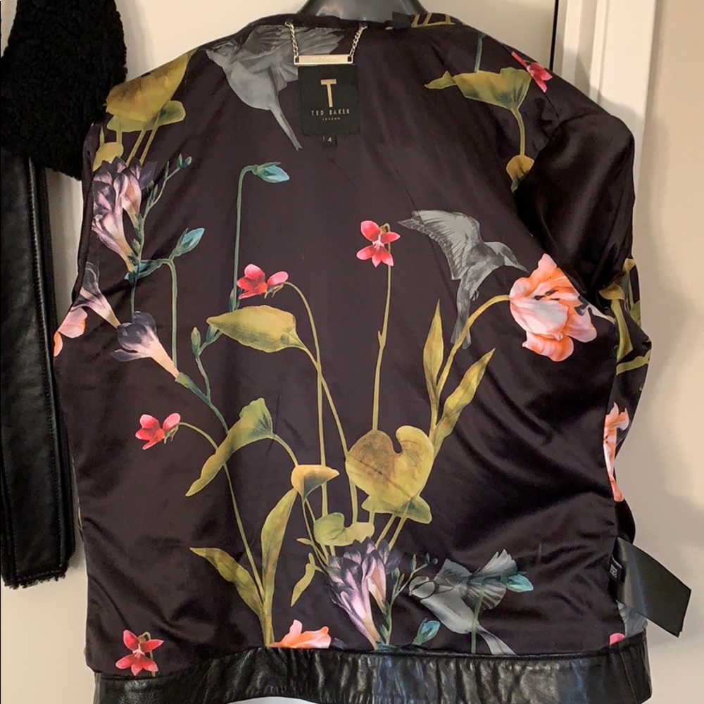 Ted Baker Leather Jacket With Removable Lambskin - image 4